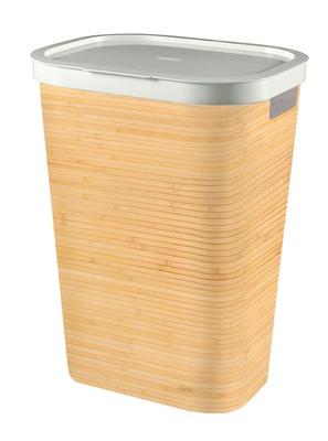 Kôš Curver® INFINITY 59L, bambus, 44x60x35 cm, na bielizeň, prádlo