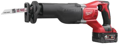 Pila Milwaukee M18 BSX-402C, 2x4.0 Ah, chvostova
