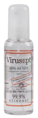 Sprej dezinfekčný Virusept 100 ml, 99.99% účinnosť, na ruky