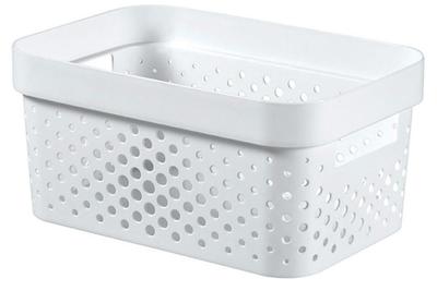 Kôš Curver® INFINITY RECYCLED 4.5L, biely, 26x18x12 cm