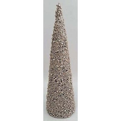 Dekoracia MagicHome X9206, TreeCone45.Champ, šampaň, bobuľky, 45 cm