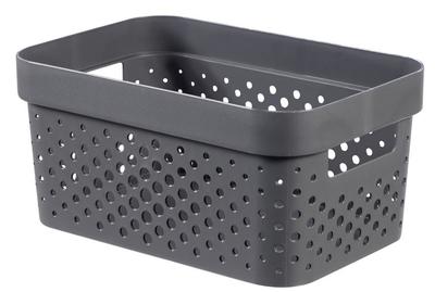 Kôš Curver® INFINITY RECYCLED 4.5L, antracit, 26x18x12 cm