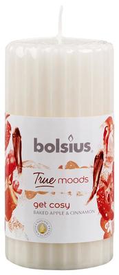 Sviecka bolsius Pillar True Moods 120/60 mm, Get cosy (pečené jablko a škorica)