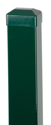 2.TRIEDA Stĺpik Strend Pro EUROSTANDARD, 2000/60x40/1,25 mm, zelený, hranatý, čiapočka, Zn+PVC, RAL6005