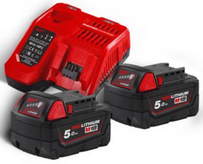 Sada Milwaukee M18 NRG-502, 2xM18 5.0 / 1xM12 2.0 / M12-18FC