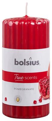 Sviečka Bolsius Pillar True Scents 120/60 mm, valcová, vonná, granátové jablko