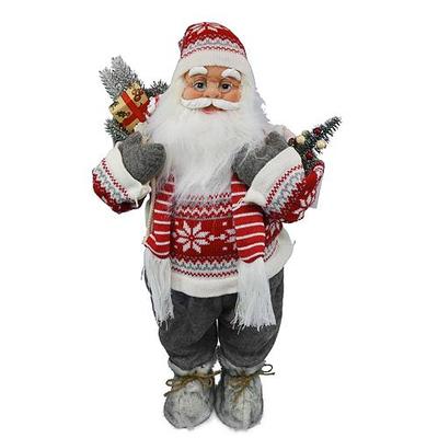 Dekorácia MagicHome Vianoce, Santa so šálom, 45 cm