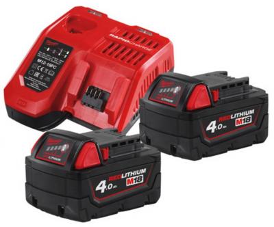 Sada Milwaukee M18 NRG-402, 2xM18 4.0 / M12-18FC
