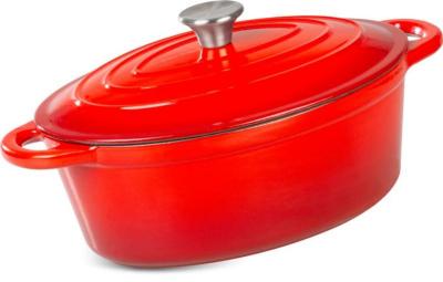 2.TRIEDA Pekáč MagicHome Castora line, oválny, kastról, 30 cm, 4,4 lit. s pokrievkou, smaltovaná liatina