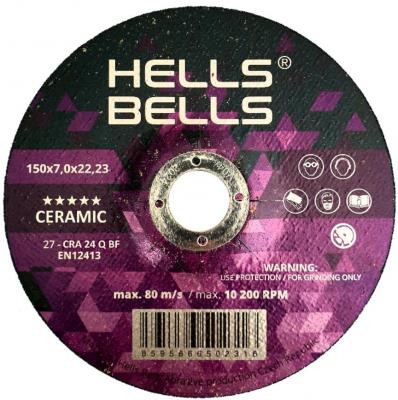 Kotúč Hells Bells 125x7.0x22.2mm, T27, SG-Ceramic, brúsny na kov