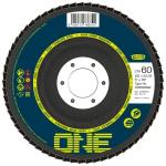 Kotuc Tyrolit ONE 125x22,23mm, ZA 120 Q-B, ocel/nerez, lamelovy, vypukly