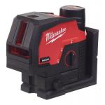 Laser Milwaukee M12 CLLP-301C, krizovy/bodovy