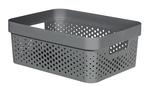 Kôš Curver® INFINITY RECYCLED 11L, antracit, 36x27x14 cm