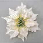 Kvet Poinsettia Clipon23, krémová, 23 cm, bal. 12 ks