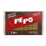 Podpaľovač PE-PO® drevný pevný, 40 podpalov, rozpaľovač na gril, kachle, krby, pece