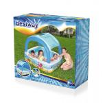 Bazén Bestway® 52192, Coral reef, detský, nafukovací, so strieškou, 147x147x122 cm
