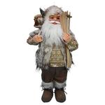 Dekorácia MagicHome Vianoce, Santa hnedý, 60 cm