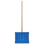 Odhrňovač AIX-3.22 kovový 440x345 mm, lopata na sneh, odhŕňač, drevená násada, mix farieb