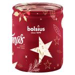 Sviečka Bolsius Starlight, 82x68 mm, brusnica, v skle