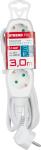 Cable GERMAN socket Strend Pro DG-803B 3,00 m, 3 sockets, HU, RO, SRB, CRO