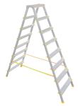 Schodíky ALVE EUROSTYL HOBBY 1928, 8 stupienkové štafle, 178 cm, nosn. 150 kg, obojstranné, bez rúčky