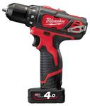Skrutkovac Milwaukee M12 BDD-402C, 2x4.0Ah, 30Nm