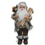 Dekorácia MagicHome Vianoce, Santa hnedý, 45 cm