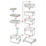 Modul QBRICK® System ONE Platform Transport na kolieskach