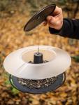 Krmítko Birdyfeed Round, Stone gray, 29,4x25,8x12,2 cm, pre vtáky