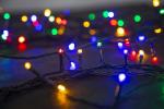 Reťaz MagicHome Vianoce Serpens, 100 LED multicolor, 8 funkcií, 230 V, 50 Hz, IP44, exteriér, osvetlenie, L-10 m