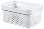 Kôš Curver® INFINITY RECYCLED 4.5L, biely, 26x18x12 cm