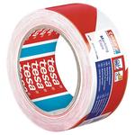 Páska tesa® PRO Marking, lepiaca, výstražná, červeno-biela, 50 mm, L-33 m