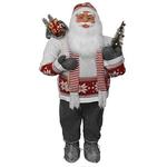 Dekorácia MagicHome Vianoce, Santa so šálom, 80 cm