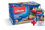 Súprava upratovacia Vileda Ultramax TURBO Microfibre 2v1 mop+vedro + náhrada soft care, 2 náhrady