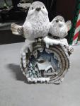 2.TRIEDA Dekorácia MagicHome Vianoce, Sobík s lampášom, keramika, 24,50x18,50x49 cm