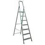 Schodiky eurogold® 7 stupňové, oceľové, 221 cm, nosn. 125 kg