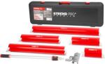 2.TRIEDA Sada hladítok Strend Pro Premium Ergonomic, na stierky a sadrové omietky, 250-1000 mm, 1,05-1,88 m teleskopická tyč, držiak, v kufri